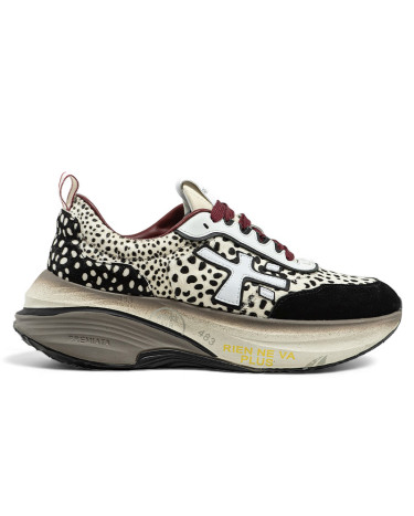 Premiata Hill 7858 Beige Black Leopard