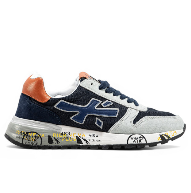 Premiata Mick Blue Grey Orange