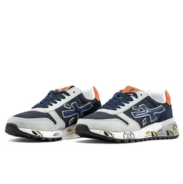 Premiata Mick Blue Grey Orange