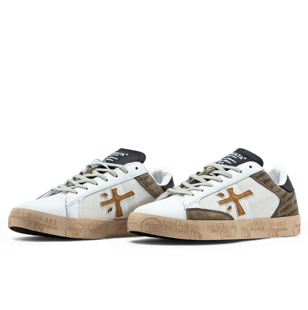 Premiata Steven White Brown