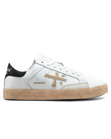 Premiata Steven White Black Beige