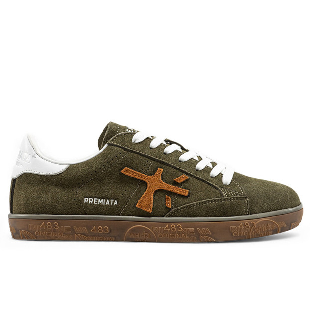 Premiata Steven Khaki Brown White